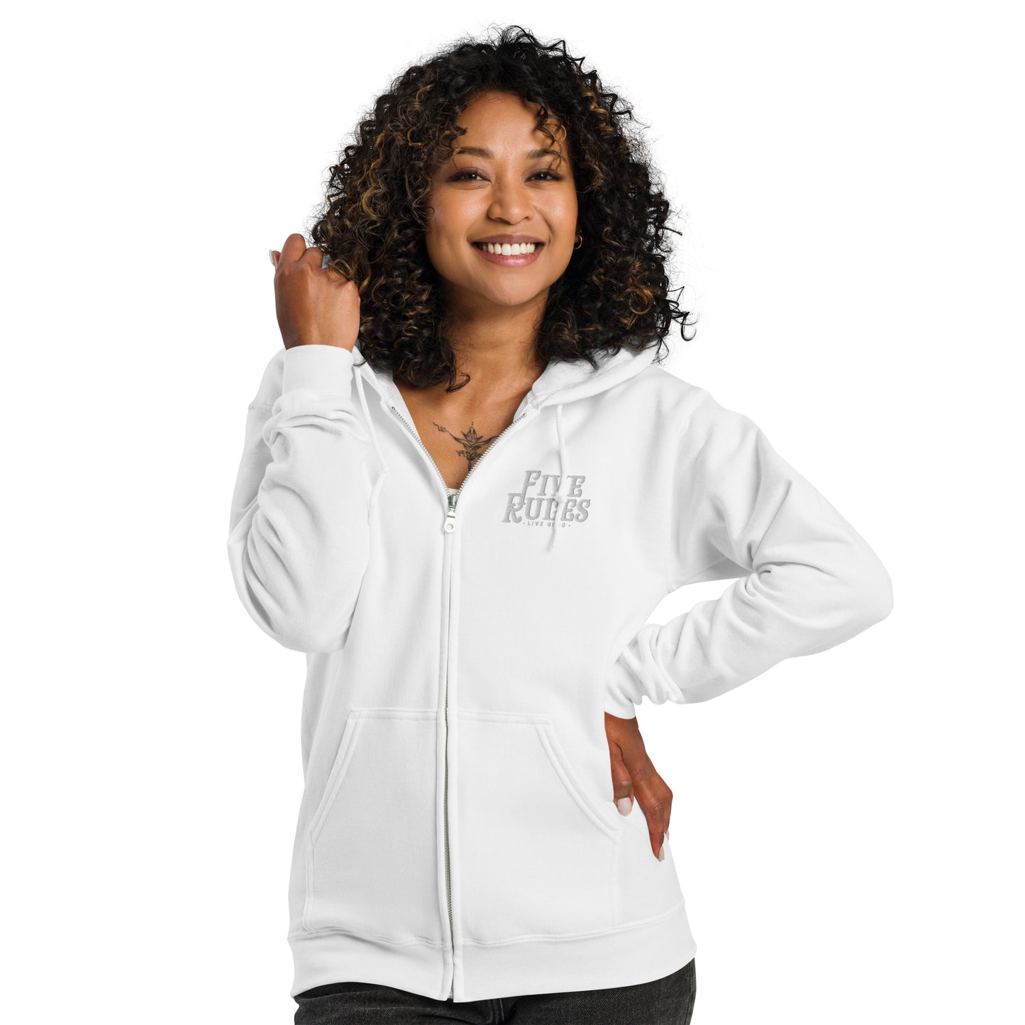 Unisex Live good zip hoodie